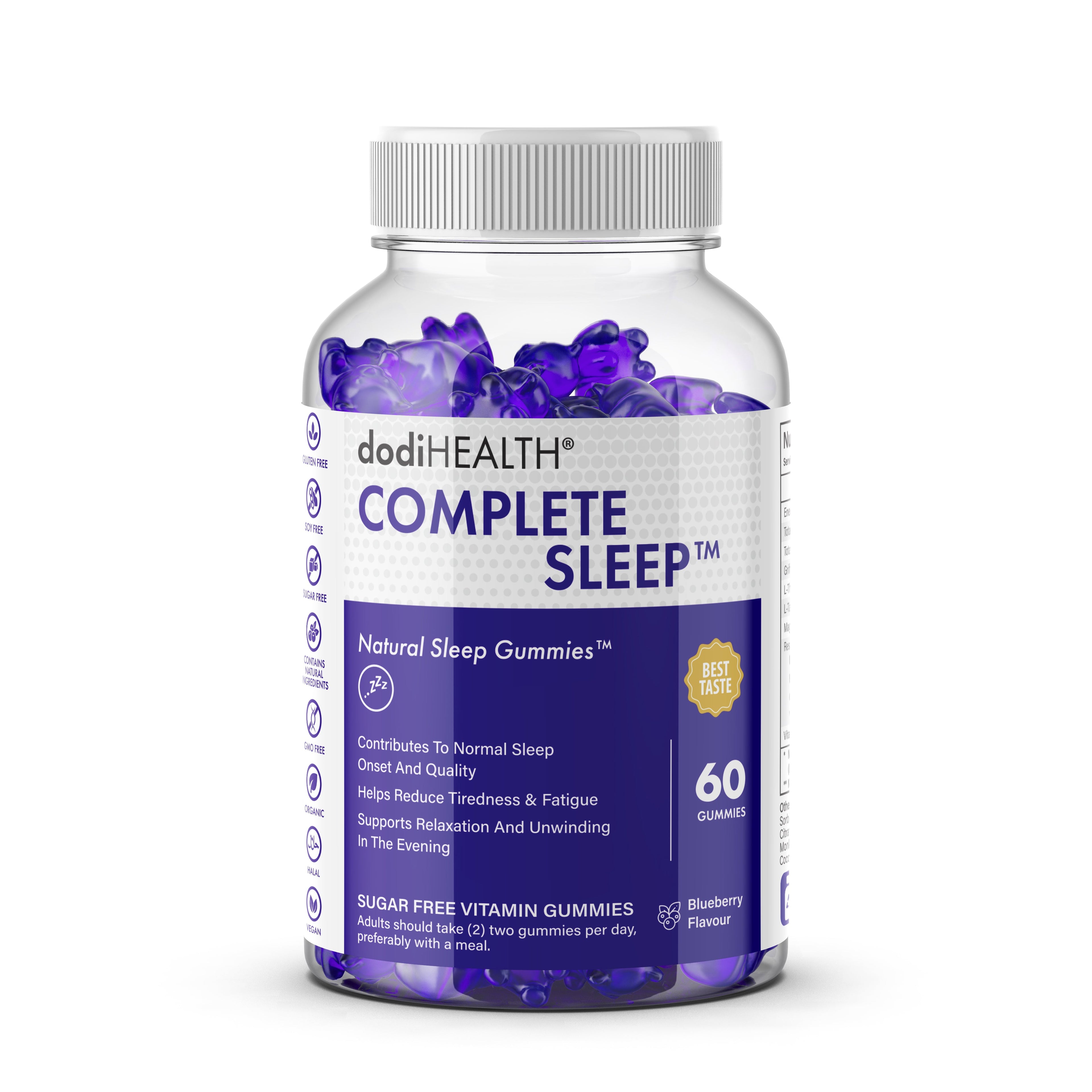 Complete Sleep Gummies with Magnesium & Valerian Root - Sugar-Free UK