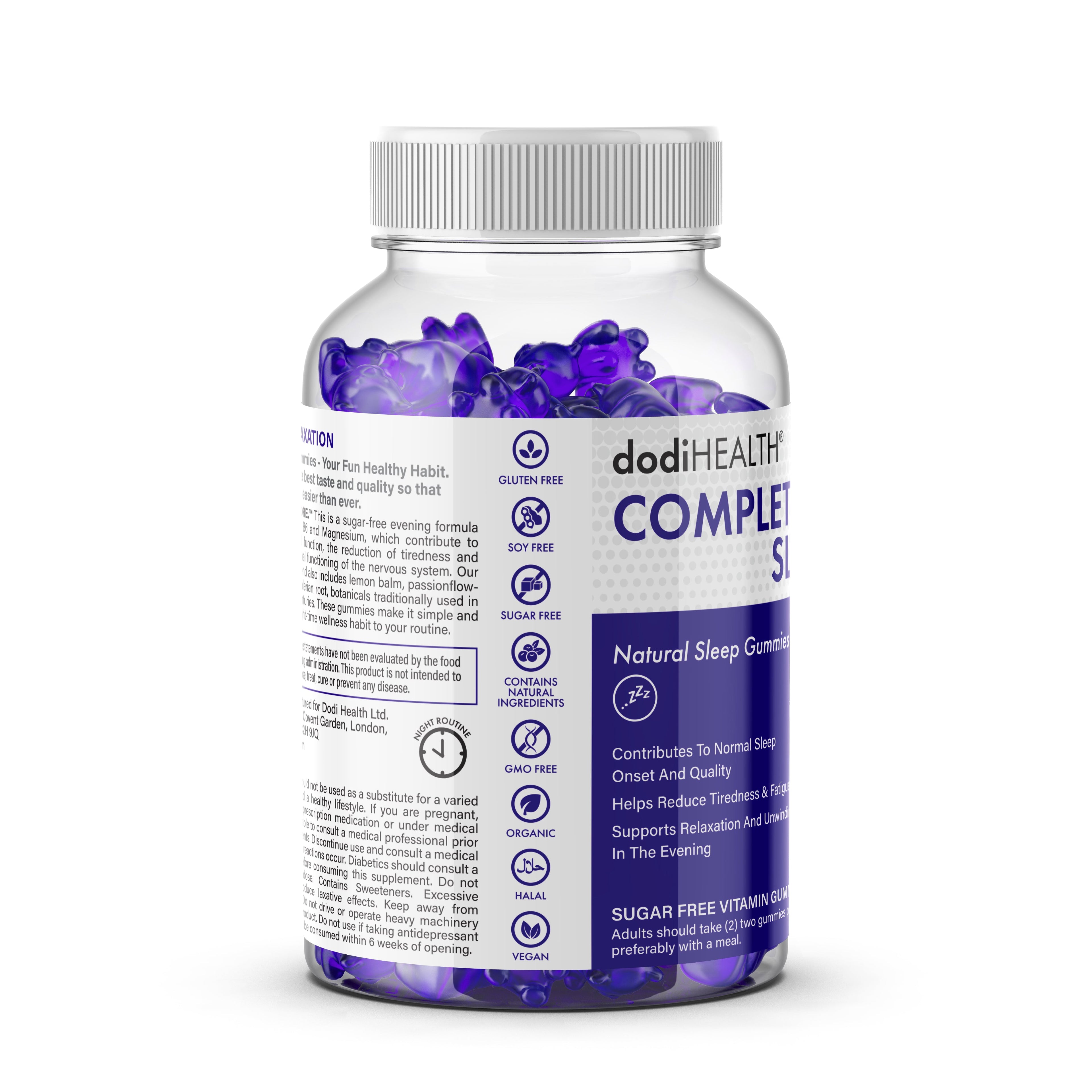 Complete Sleep Gummies with Magnesium & Valerian Root - Sugar-Free UK